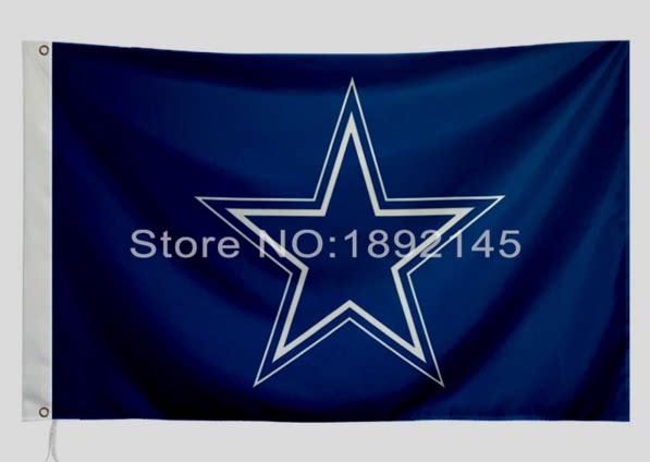 外贸橄榄队牛仔旗帜nfl dallas cowboys team logo flag