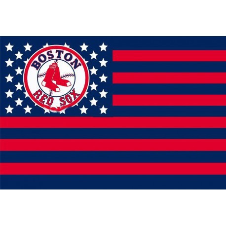 外贸棒球波士顿红袜队美国球迷旗帜MLB Boston Red Sox USA Flag