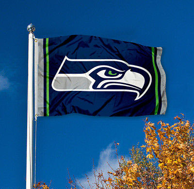 外贸西雅图海鹰队球迷旗帜nfl seattle seahawks flag