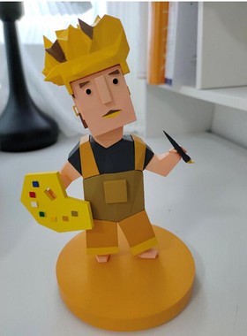 小画家isfp小画家手办isfp手办树脂15cm高MBTI16型人格ISFP模型