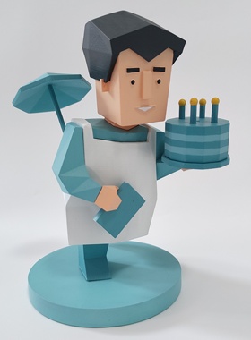 礼物蛋糕哥esfj蛋糕哥手办esfj手办树脂15cm高MBTI16型人格ESFJ