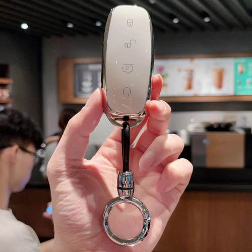 腾势D9专用商务扣防摔耐磨钥匙套