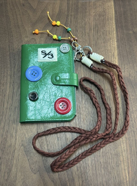 可斜挎绿色多功能机场护照包旅行便携式卡包零钱包