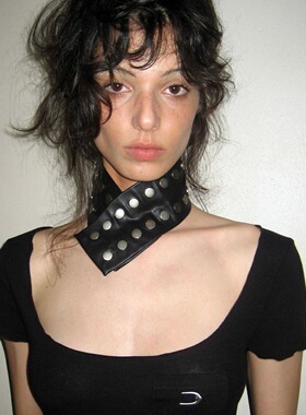 小众暗黑系金属朋克摇滚乐队铆钉choker颈链配饰