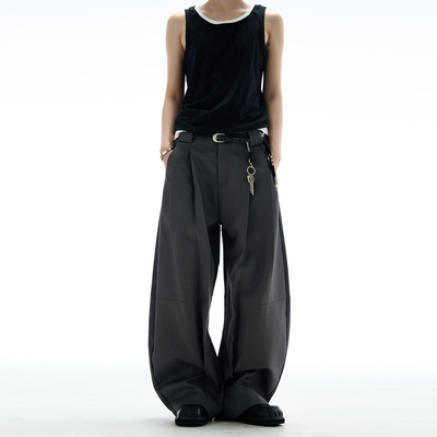 MADWITCH复古高级感弯刀休闲裤