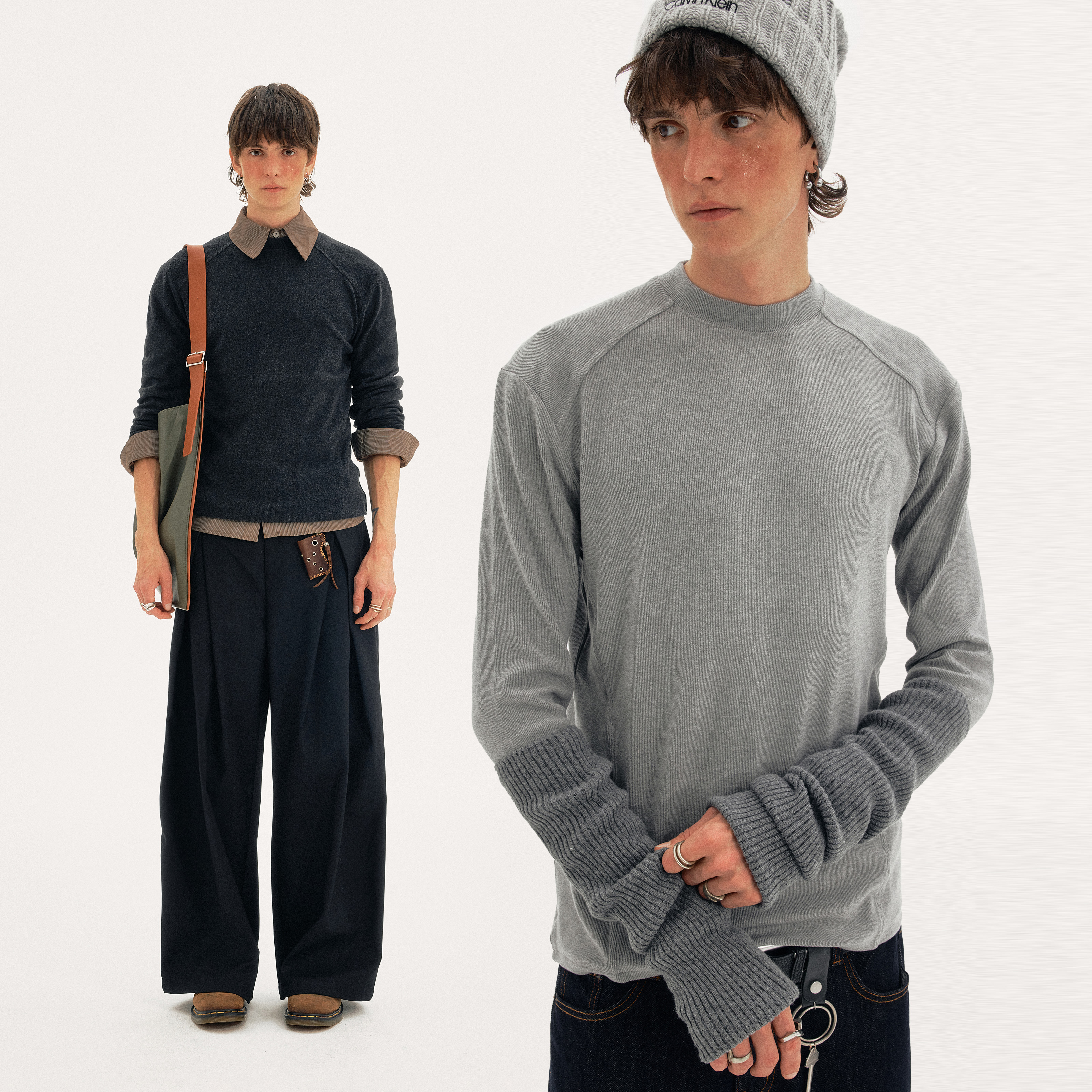 MADWITCH简约高级感长袖圆领毛衣