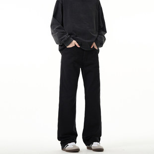 MADWITCH复古经典cleanfit牛仔裤男女美式基础通勤裤休闲微喇裤子