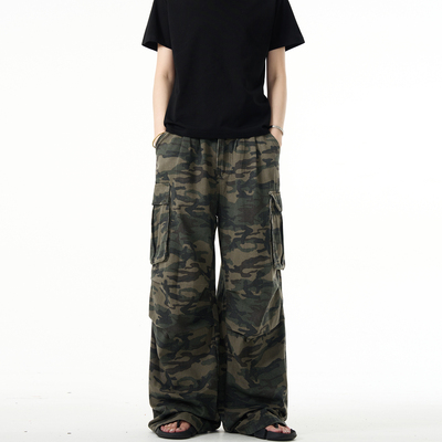 MADWITCH美式复古迷彩工装裤
