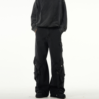 MADWITCH设计感工装牛仔裤