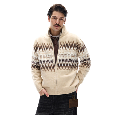 MADWITCH复古老钱风费尔岛针织衫