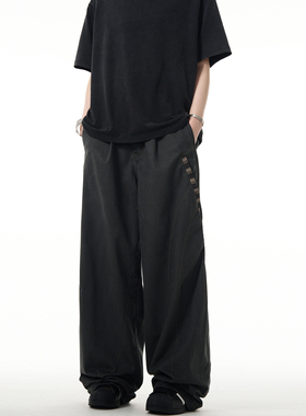 MADWITCH复古vintage高级设计感西裤男女宽松直筒垂感休闲工装裤