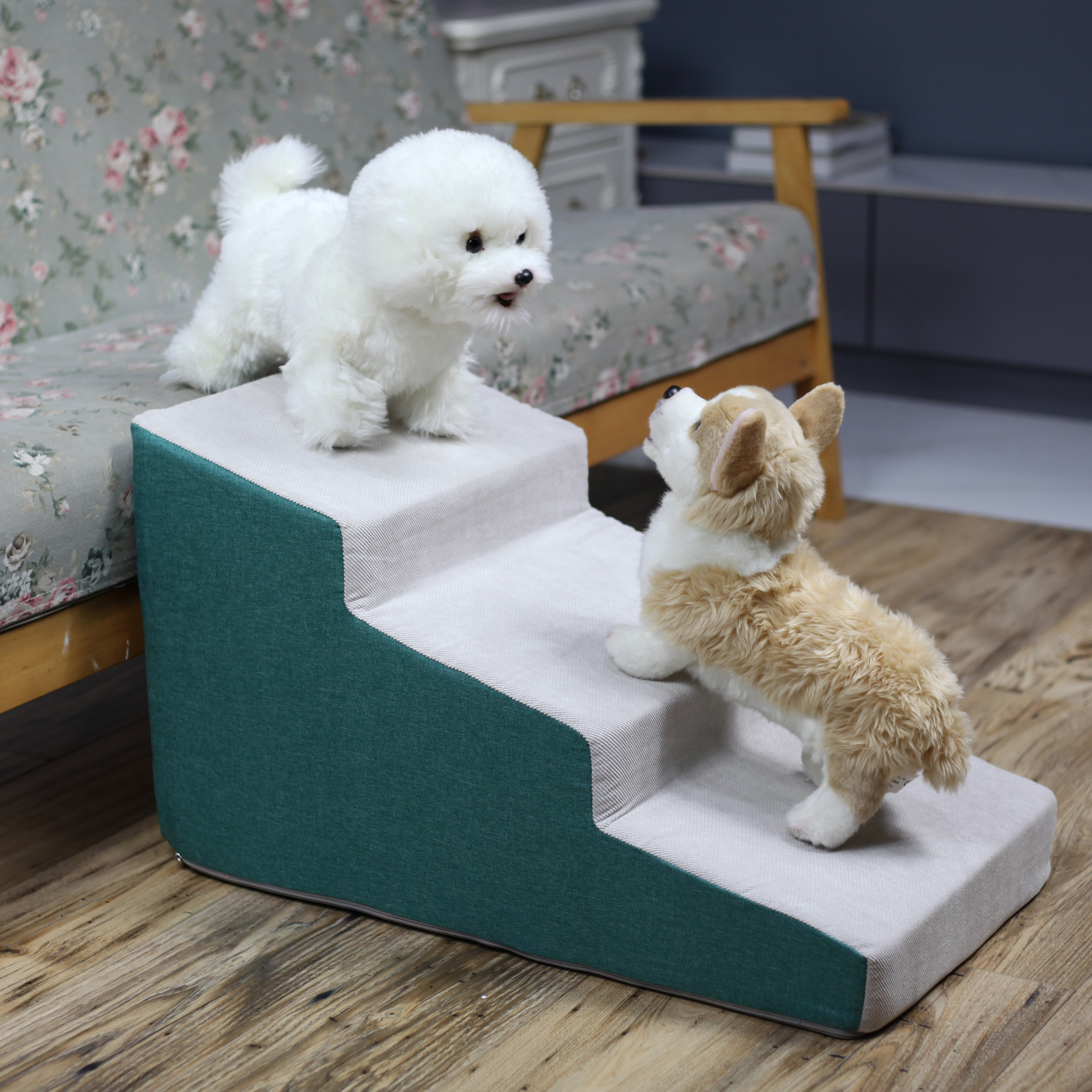 宠物楼梯狗狗楼梯台阶小型犬上床床边专用爬床梯子小狗猫爬梯拆洗图片