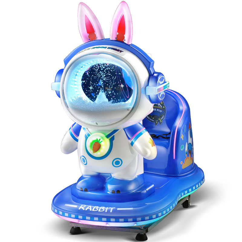 2025新款商用投币摇摇车星际兔子看动画片家用扫码电动儿童摇摆机