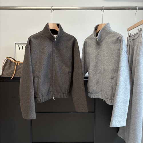 2025秋冬新款韩版宽松显瘦百搭立领拉链夹克外套女