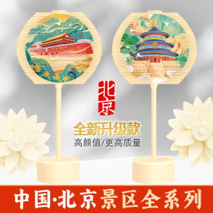 北京景点旋转棒棒糖解压玩具天安门转转乐国潮双面摆件旅游纪念品