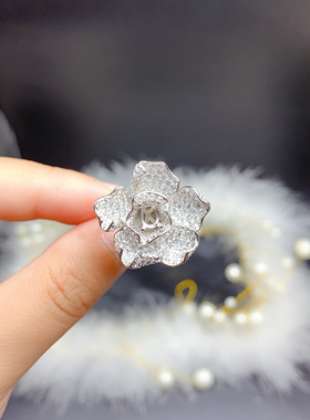 伯利尔女S925戒指空托