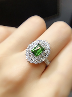 伯利尔女S925戒指空托