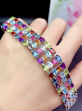 伯利尔女S925手链空托