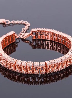 伯利尔女S925手链空托