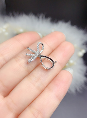 伯利尔女S925吊坠空托