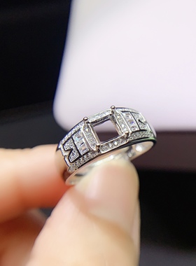 伯利尔女S925戒指空托