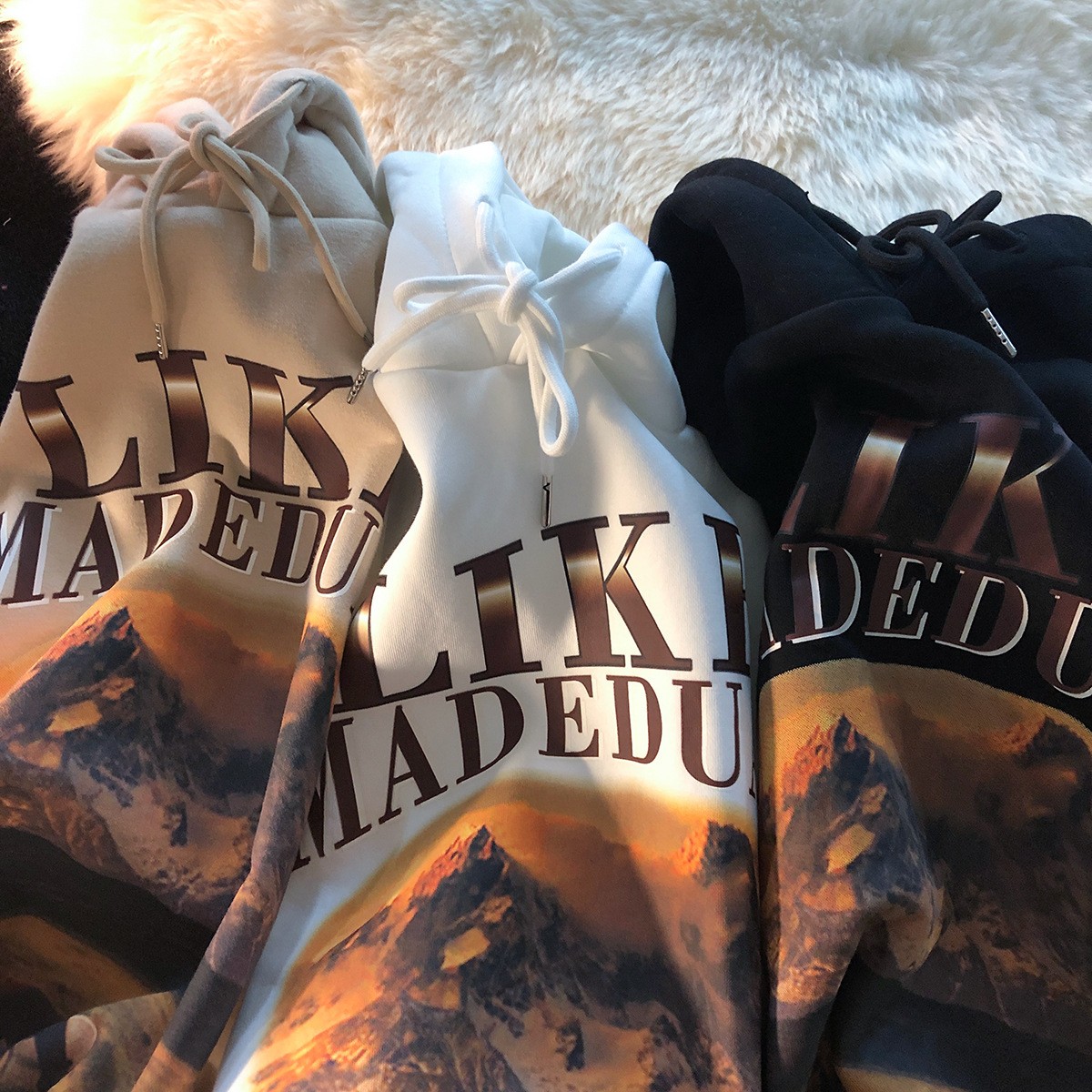 韩版时尚秋冬新款小众连帽卫衣宽松情侣装加绒帽衫