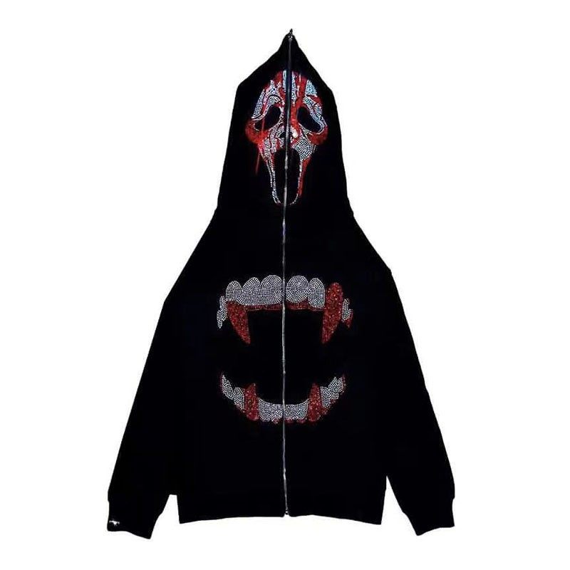 潮流秋冬新款暗黑系复古印花加绒卫衣男女学生宽松连帽衫外套,个性定制/设计服务/DIY,连衣裙加工定制,淘宝优惠券,粉丝福利购,淘宝优惠卷