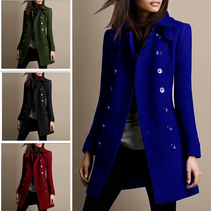 现货外贸秋冬新品毛呢独立站女大衣中长款妮子外套欧洲亚马逊,个性定制/设计服务/DIY,连衣裙加工定制,淘宝优惠券,粉丝福利购,淘宝优惠卷