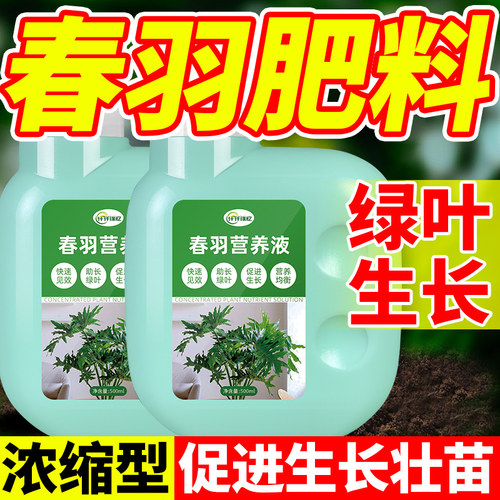 龙鳞春羽肥料春雨肥营养液绿植专用水培植物春芋复合园艺植物花肥