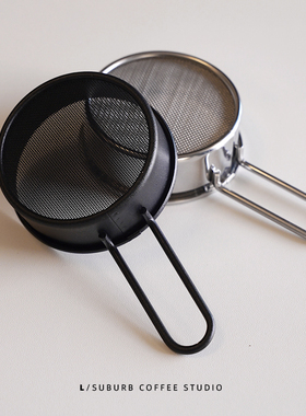 不锈钢糖粉筛子面粉可可粉抹茶粉撒粉器 家用咖啡店用面粉小筛网