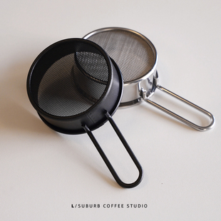 不锈钢糖粉筛子面粉可可粉抹茶粉撒粉器 家用咖啡店用面粉小筛网