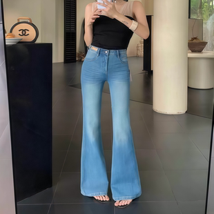 Limitless 莱赛尔微喇牛仔裤高腰显瘦柔软舒适显瘦遮胯喇叭裤女