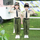 兒童空軍套裝 警服機長表演中小學生軍訓 男女童迷彩夏令營演出服裝