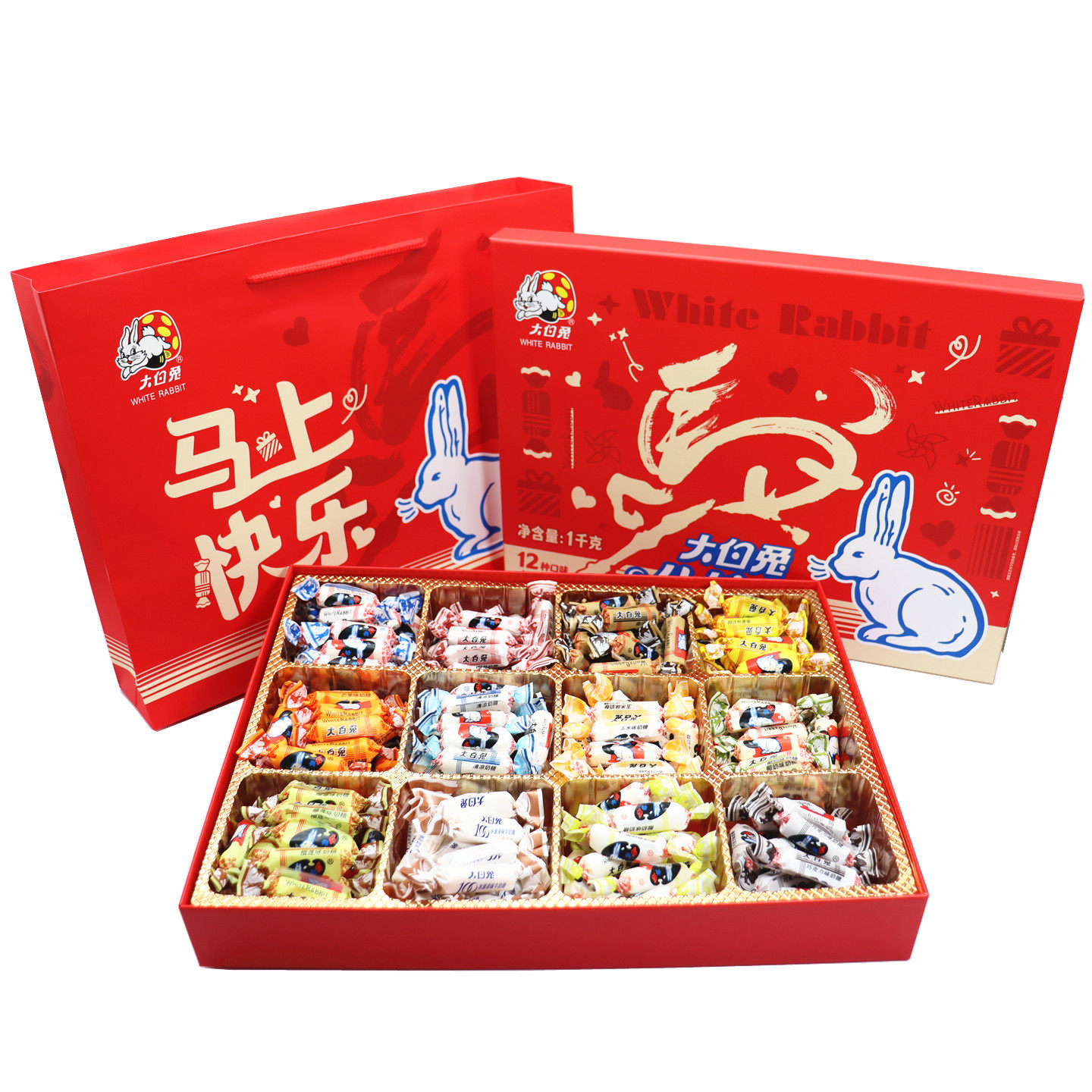 龙运冲天原装12味奶糖