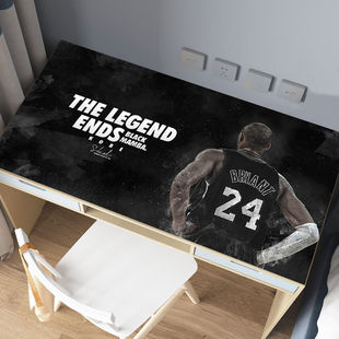 桌垫PVC桌布防水免洗NBA科比黑曼巴湖人队男生写字台办公桌垫