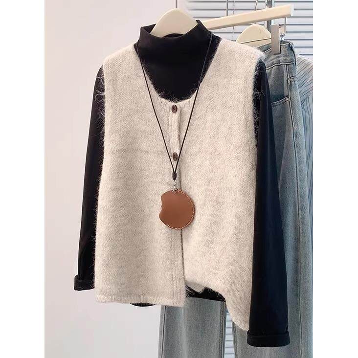 山羊绒两粒扣V领针织马甲女秋冬季纯色通勤叠穿背心无袖毛衣坎肩,女装/女士精品,羊绒衫,淘宝优惠券,粉丝福利购,淘宝优惠卷