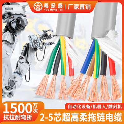 高柔性拖链电缆TRVV2345芯
