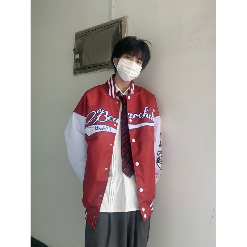 清仓价棒球服外套男女同款长袖JKDK学生装cos设计馆个原创是松池
