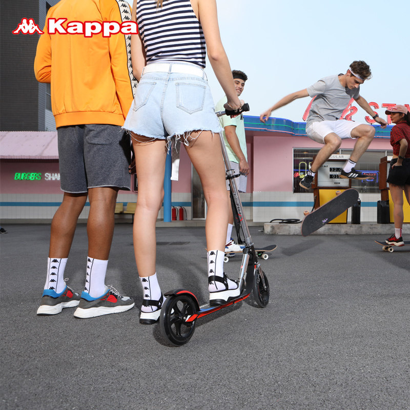 Kappa卡帕情侣袜子男女中筒袜ins潮流街头嘻哈篮球运动休闲袜棉袜