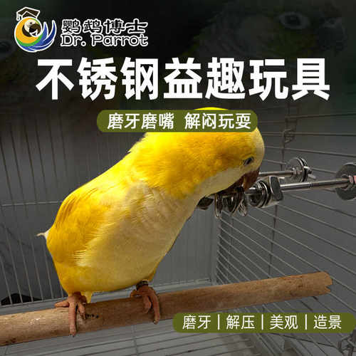 鹦鹉趣味啃咬解压互动和尚鸟玩具