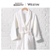 威斯汀五星酒店天梦浴袍吸水浴衣全棉割绒情侣睡袍