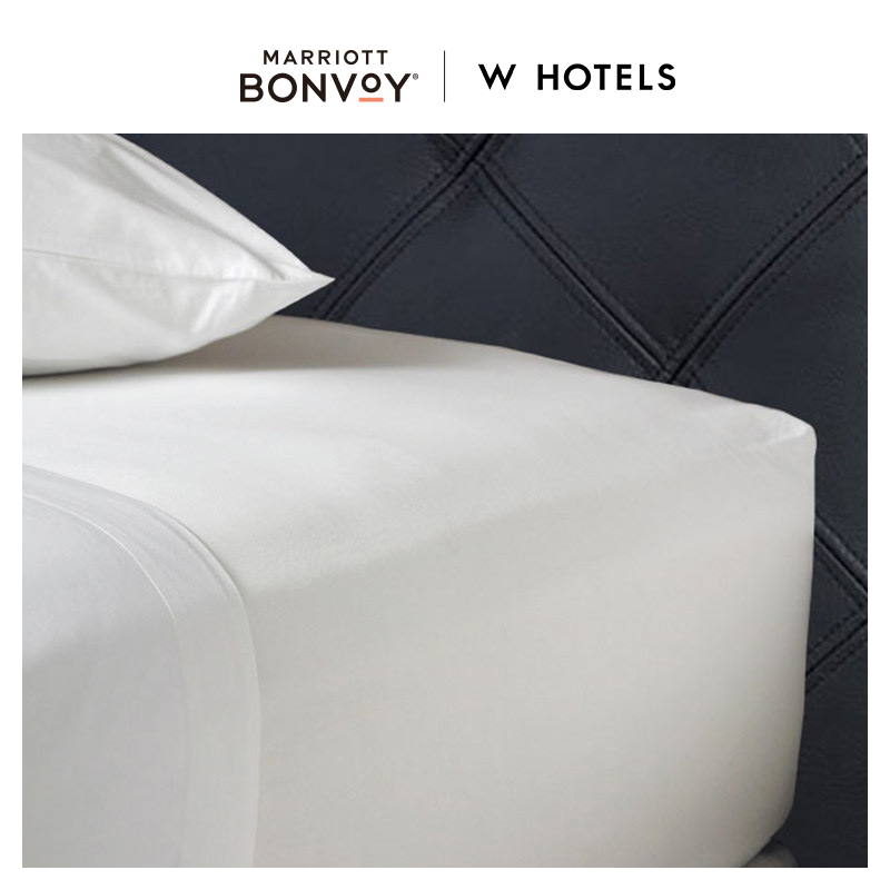W酒店纯棉床笠单件五星级酒店防滑加固贡缎床垫保护罩,床上用品,床笠,淘宝优惠券,粉丝福利购,淘宝优惠卷