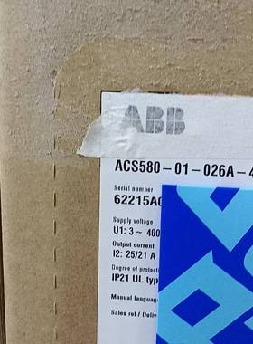 配件ACS580－01－026A－4 11KWABB变频器未议价