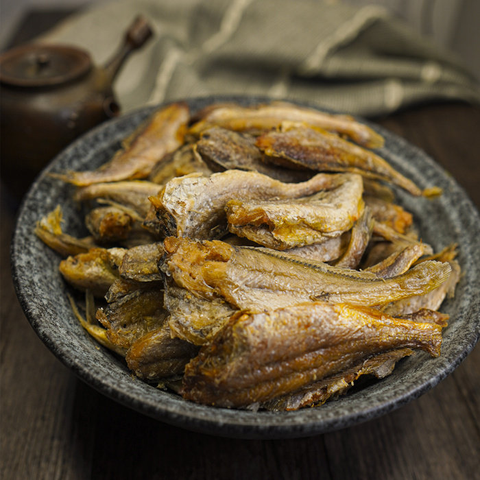 香酥小黄鱼干香脆原味小鱼仔海鲜零食即食黄花鱼鱼干500g