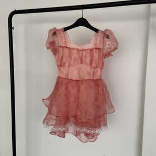 连衣裙半身裙吊带 泡泡袖 不退不换