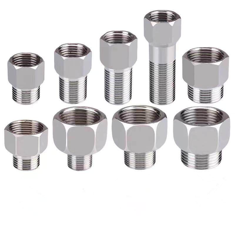 201不锈钢内外丝直接 4分加长丝扣接头 变径内外牙直通新