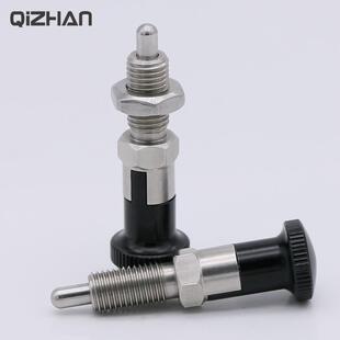 旋钮柱塞自锁型弹簧柱塞SXYAN分割定位柱带卡锁定位销SXYKN分度新