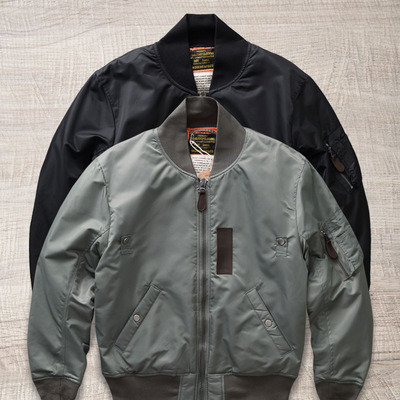 美式加厚飞行员夹克棒球服外套