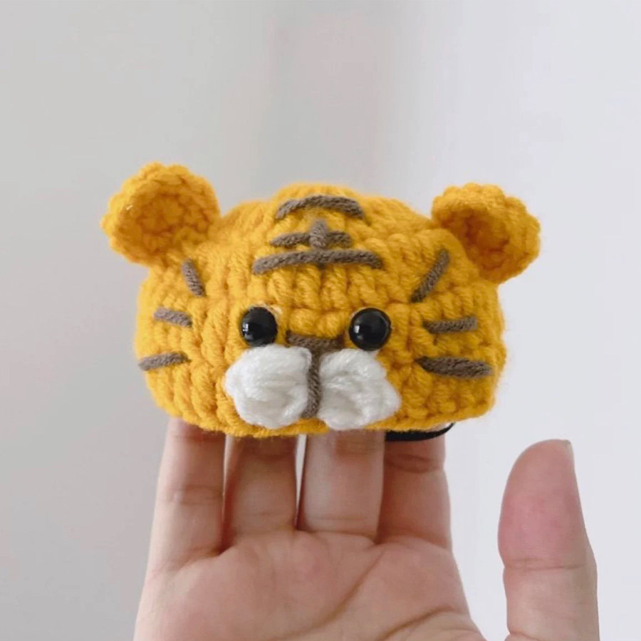 蔚来汽车nomi的帽子es6es78ec6ec7et5t机器人可爱老虎装饰毛线帽