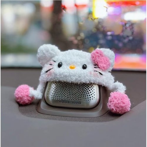 可爱小猫jike007GT/001/7X中置音响帽子改装饰品喇叭内饰新款摆件